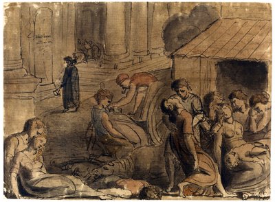 Die Große Pest von London von William Blake