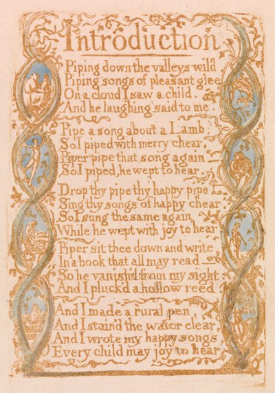 Einführung (Tafel 3) von William Blake