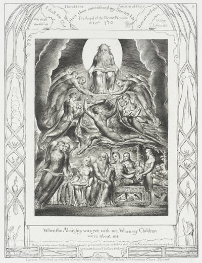 Satan erscheint vor Gott von William Blake