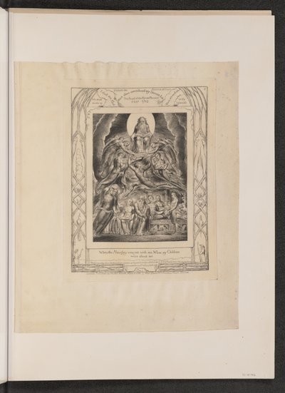 Satan vor dem Thron Gottes von William Blake