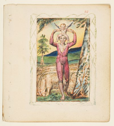 Lieder der Erfahrung: Frontispiz, ca. 1825 von William Blake