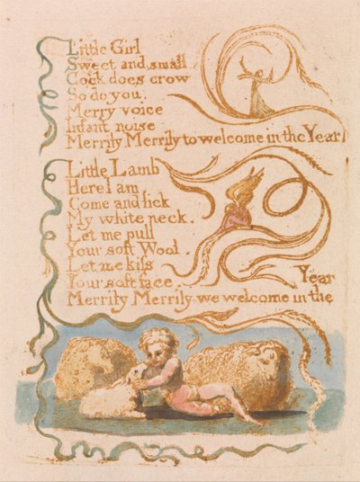 Lieder der Unschuld, Tafel 26, Frühling (Bentley 23) von William Blake