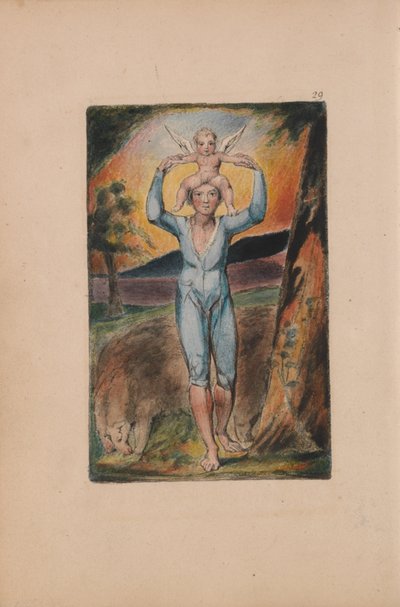 Lieder der Unschuld und Erfahrung, Platte 29, Erfahrung Frontispiz (Bentley 28) von William Blake