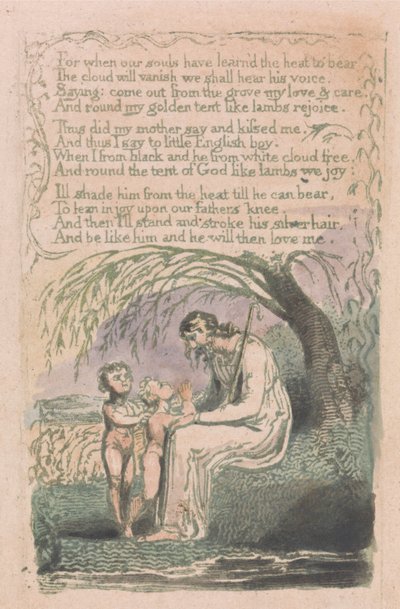 Lieder der Unschuld und Erfahrung, Tafel 6, Der kleine schwarze Junge (Bentley 10) von William Blake