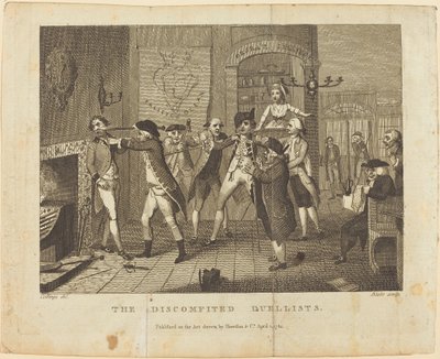 Die besiegten Duellanten, 1784 von William Blake