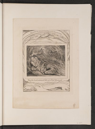 Der Herr antwortet Hiob aus dem Wirbelwind von William Blake