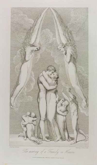 Das Treffen einer Familie im Himmel, Tafel 4, Illustration aus 