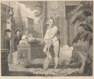 Die Raben, der Küster und der Regenwurm von William Blake