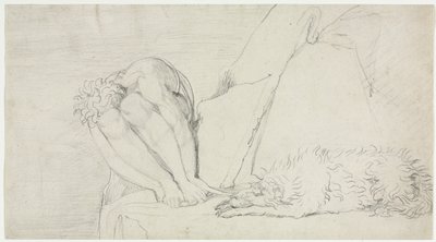 Der Gedanke an den Tod allein, die Angst zerstört von William Blake