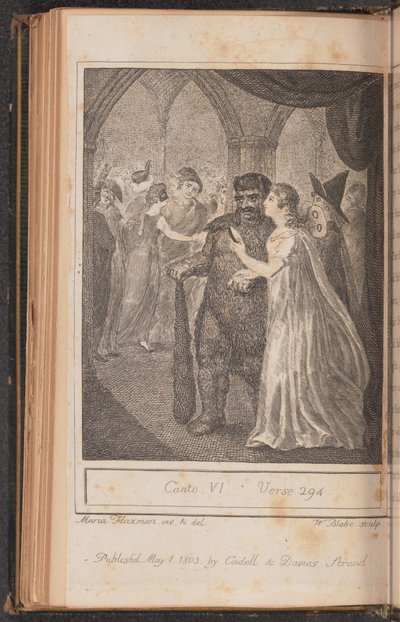 Gesang IV, Vers 294 von William Blake after Mary Ann Flaxman