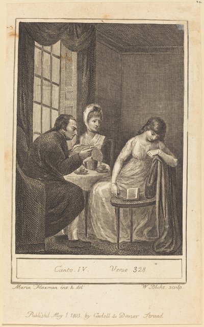 Canto IV, Vers 328 von William Blake after Mary Ann Flaxman