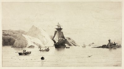 Arktische Meereslandschaft von William Bradford