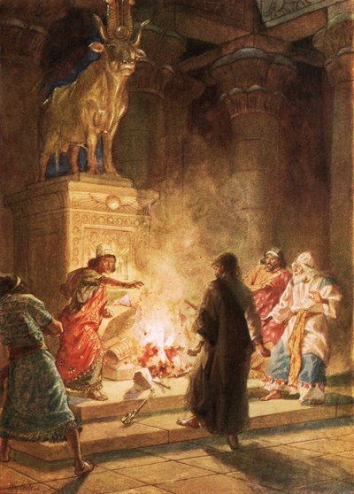Ein Prophet Gottes verurteilt den Götzendienst von Jerobeam von William Brassey Hole
