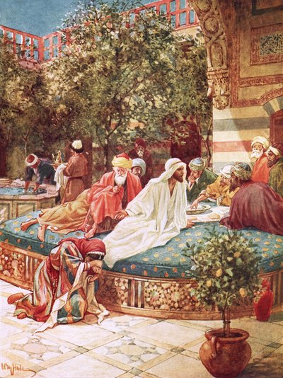 Jesus im Haus des Simon, des Pharisäers von William Brassey Hole