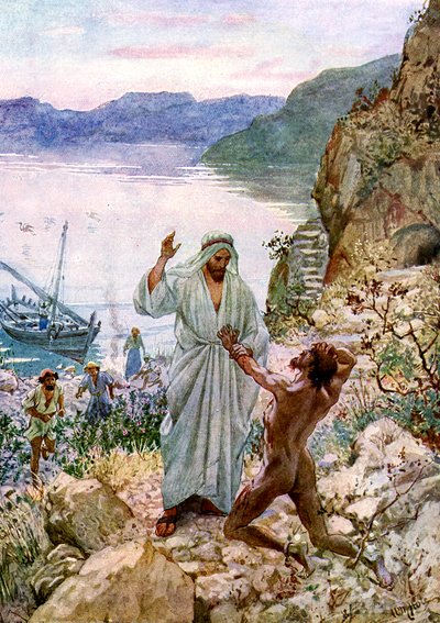 Jesus heilt einen Besessenen von William Brassey Hole