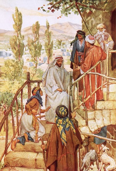 Jesus prüft den Glauben einer Frau von William Brassey Hole