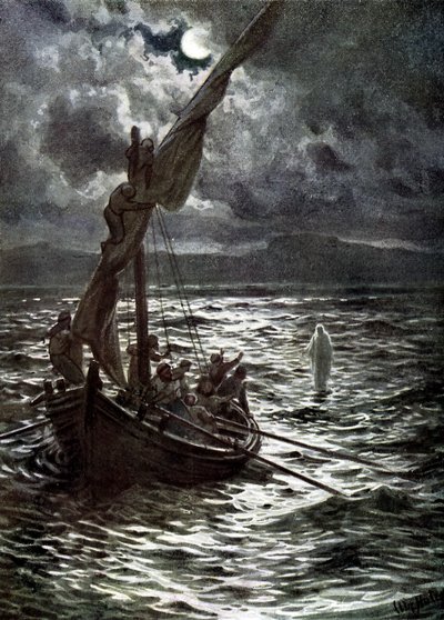 Jesus geht auf dem Wasser - Bibel von William Brassey Hole