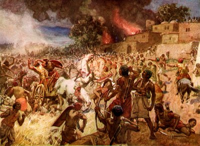 Der Tod von König Josia bei Megiddo - Bibel von William Brassey Hole