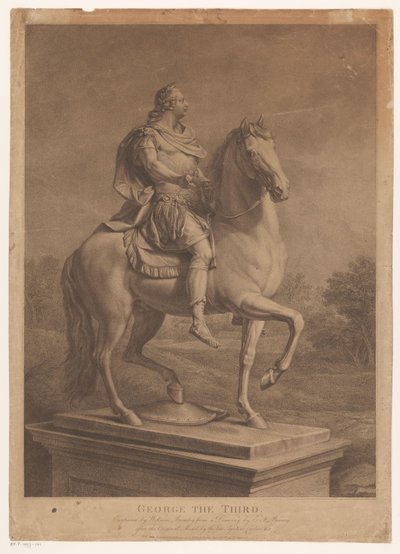 Ruiterportret von George III., König von England von William Bromley (I)
