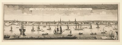 Die Südansicht der Stadt New York in Nordamerika von William Burgis