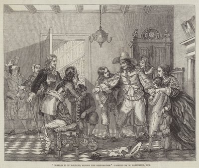 Karl II. in Holland, vor der Restauration von William Carpenter