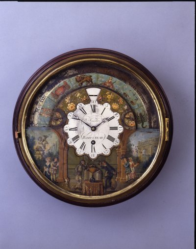 Zifferblattuhr, spätes 19. Jahrhundert, Zifferblatt ca. 1770 von William Carter