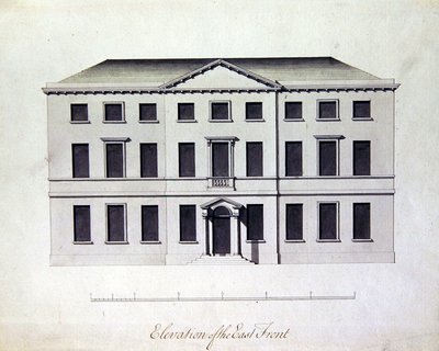Entwurf für Enville Hall in Staffordshire, ca. 1770 von William Chambers