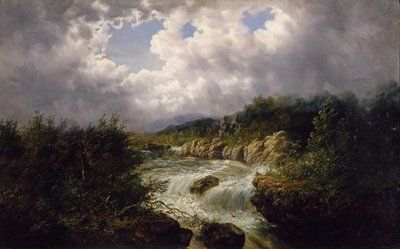 Die Wasserfälle von Tamahaka, Cherokee County, North Carolina, ca. 1860-70 von William Charles Anthony Frerichs