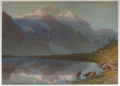 Bergszene - Jungfrau von William Collingwood