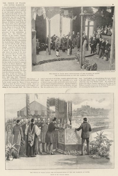 Der Prinz von Wales und der Hafen von Dover von William Crimea Simpson