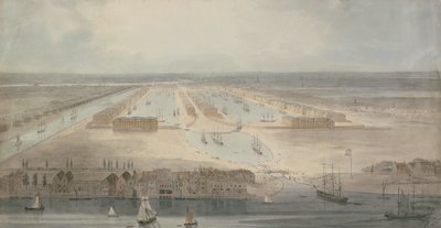 Die neuen Docks, Isle of Dogs von William Daniell