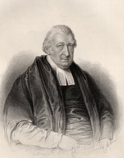 Reverend Rowland Hill, graviert von S. Freeman, aus 