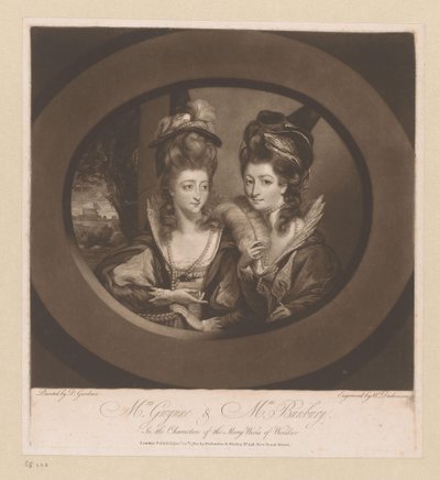 Porträt von Mary Gwyn und Catherine Bunbury von William Dickinson