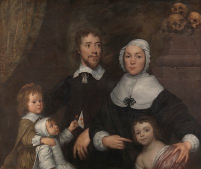 Porträt einer Familie, wahrscheinlich die von Richard Streatfeild von William Dobson