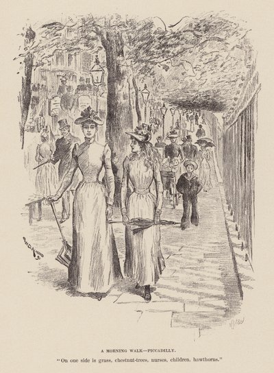Ein Morgenspaziergang, Piccadilly von William Douglas Almond