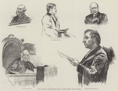 Die Hansard-Union-Anklage am Bow Street Police-Court von William Douglas Almond