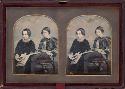 Porträt von zwei Jungen, 1850er von William Edward Kilburn
