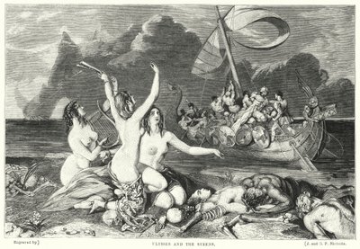 Odysseus und die Sirenen (Gravur) von William Ellis