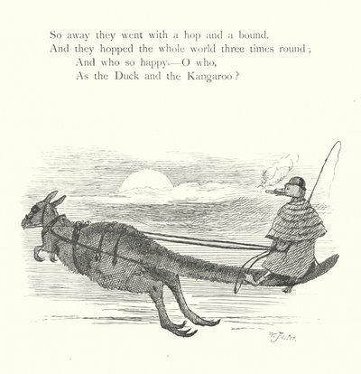Die Ente und das Känguru (Gravur) von William Foster