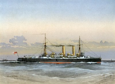 HMS Blenheim, Royal Navy 1. Klasse Kreuzer von William Frederick Mitchell