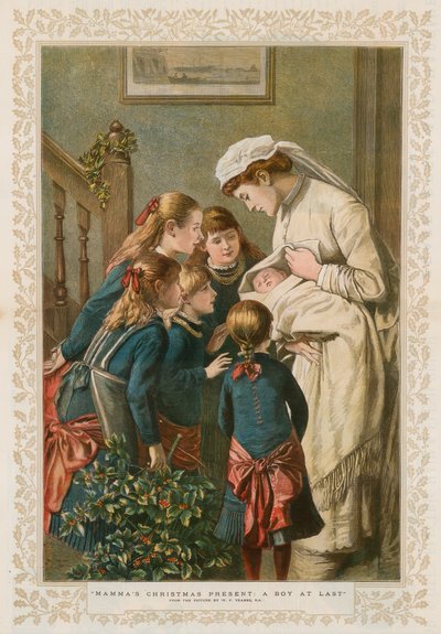 Mamas Weihnachtsgeschenk: Endlich ein Junge von William Frederick Yeames