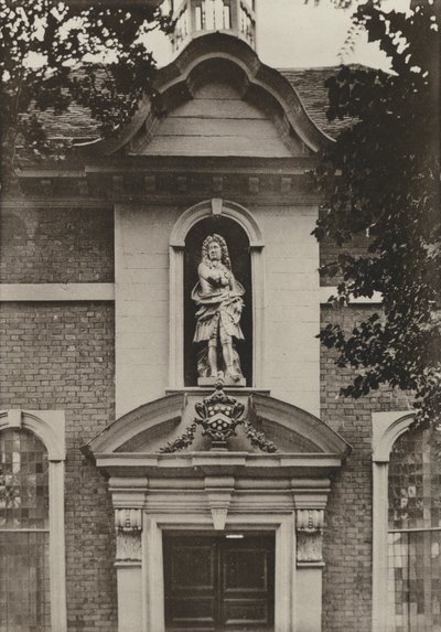 Tür, Berkeley Almshouses, Worcester (s/w Foto) von William Galsworthy Davie