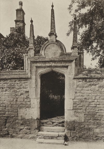 Tür, Paynis Almshouses, Oundle von William Galsworthy Davie