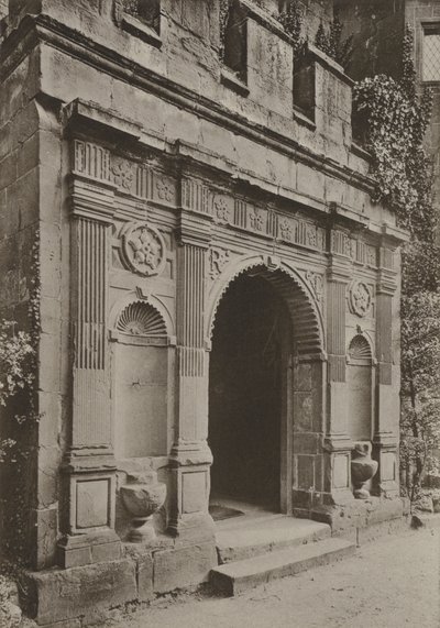 Türöffnung, Veranda am Torhaus, Kenilworth von William Galsworthy Davie