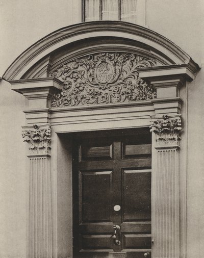 Tür, Pudding Lane, Maidstone, Kent (s/w Foto) von William Galsworthy Davie