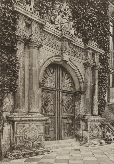 Türöffnung, Das Nordportal, Hatfield House, Herts von William Galsworthy Davie