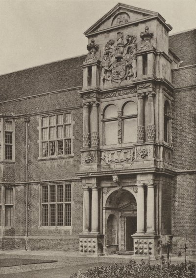Türöffnung, Nordflügel, Cobham Hall, Kent von William Galsworthy Davie