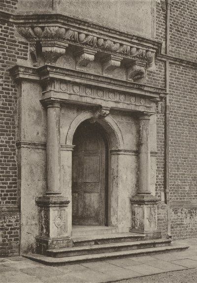 Tür, Der Südflügel, Cobham Hall von William Galsworthy Davie
