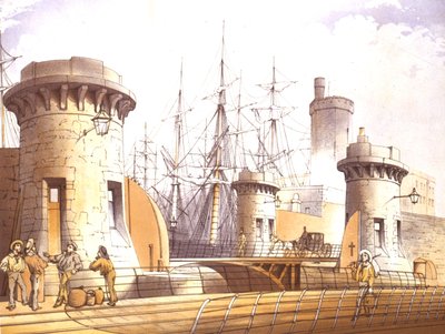 Stanley Dock Gates, 1864 von William Gavin Herdman