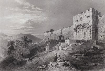 Das Goldene Tor, Jerusalem von William H. Bartlett